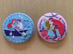 ディズニー刺繍缶バッジ