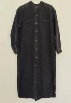 AMERICAN HOLIC ノーカラー シャツワンピース M