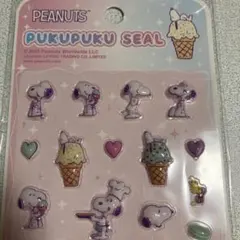 PEANUTS ピーナッツ スヌーピー ぷくぷくシール B柄