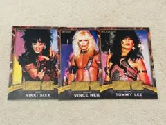 おもちゃショー　Mötley Crüe EPOCH トレーディングカード 3枚