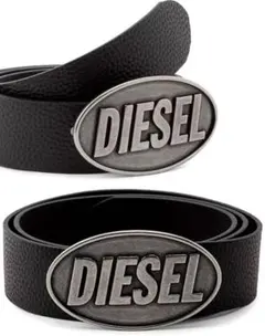 DIESEL ディーゼル ベルト ブラック オーバルバックル