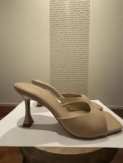 ZARA ベージュ　サンダル　パンプス 38 24.5