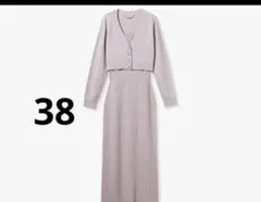 CELFORD ビジューリボンアンサンブルニットワンピース