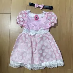 ドレス　セット　ミニー コスチューム ピンク 水玉　ワンピース