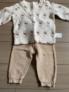 ユニクロ プーさん パジャマ 80長袖 ボタン