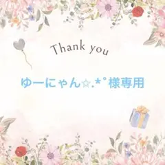 ゆーにゃん✩.*˚様専用