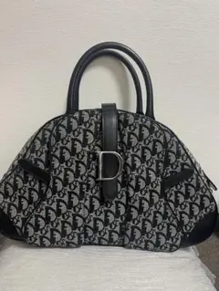 【希少】Christian Dior トロッター ダブルサドルバッグ　黒のサムネイル