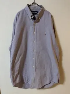 ラルフローレンYARMOUTHボタンダウンシャツビッグサイズXL相当 長袖シャツ