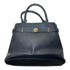 【極美品】2WAY ハンドバッグ ショルダーバッグ ポーチ・ストラップ付き 黒