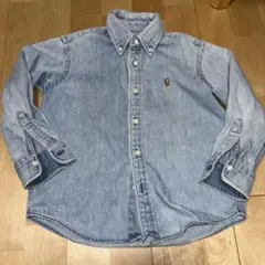 ラルフローレンのデニムボタンダウンシャツ110