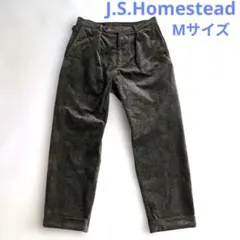 J.S.Homestead コーデュロイパンツ M カーキ サイドアジャスター