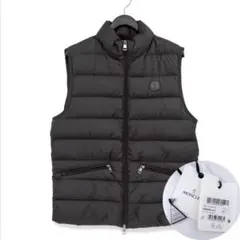 【極品】モンクレール トレオンパン MONCLER 黒 ダウン ベスト サイズ1