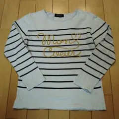 pom ponette junior L　ストライプ柄 長袖Tシャツ☆