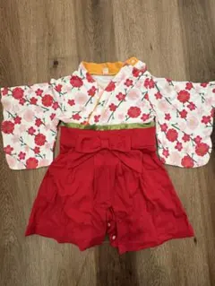 花柄着物と赤いショートパンツ 70