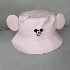 ミッキーマウス 耳付きバケットハット ピンク　　ディズニーランド