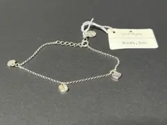 【未使用】courrèges シルバーハートモチーフブレスレット　シルバー