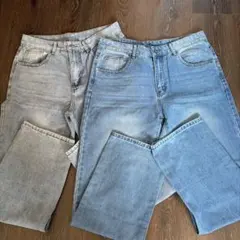 Shein デニムパンツ　Mサイズ　2本セット