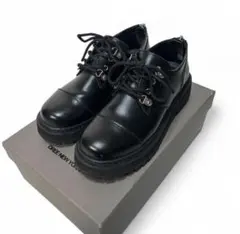 オーラリー SOFT LEATHER DECK SHOES BLK US7.5 - メルカリ