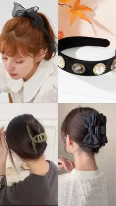 ヘアアクセサリー まとめ売り リボンアクセサリー ヘアピン