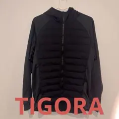 TIGORA フード付きブラックジャケット