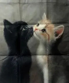 猫プリント　トートバッグ　③