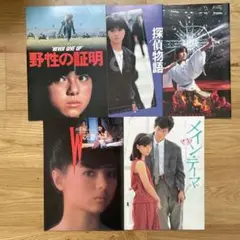 薬師丸ひろ子 映画パンフレット 5点セット