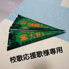 川西明峰.大野高校 ペナント