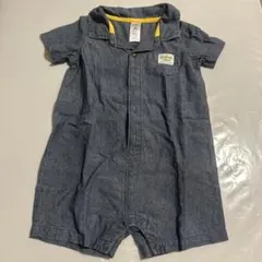デニム 半袖ロンパース　ベビー服