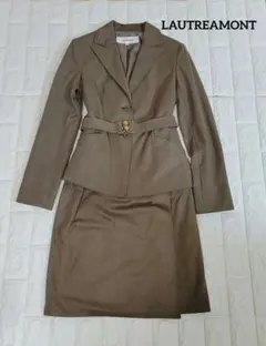 LAUTREAMONT 日本製 フェイクスエード セットアップ ベルト ブラウン