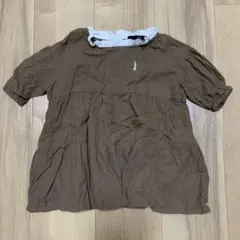 しまむら EASTBOY トップス ブラウン イーストボーイ 7分袖 80cm