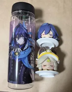 原神　スシロー　オロルン　クリアボトル&フィギュア2体セット