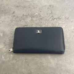 D&G ネイビー レザー 長財布　極美品　使用少