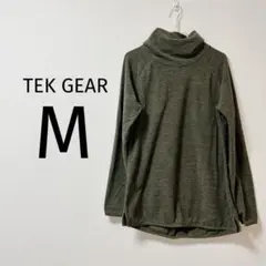 8 TEK GEAR ハイネック長袖トップス M オリーブグリーン トップス
