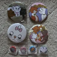 おしゃれキャットマリー　ベルリオーズ　トゥルーズ　ダッチェス　オマリー　缶バッチ