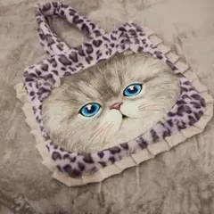 コヤンイサムチョント–トバッグ ルミフェイス超ビッグサイズヒョウ柄　 ボア生地