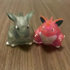 ポケモンキッズ 指人形 ニドキング ニドクィーン クリアバージョン