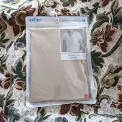 【新品未使用】ユニクロ エアリズム マイクロメッシュ Vネック T メンズ M