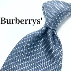 【極美品】Burberrys' ネクタイ 総柄 ネイビー お洒落 スマート