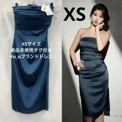 XSグリーン3054Andyアンディ3030ローブドフルールヴュートキャバドレス