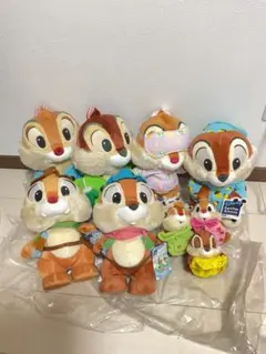 チップとデール ぬいぐるみ 9体セット