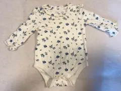 GAP 花柄薄手長袖ロンパース