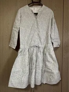 UNIQLO 花柄 長袖ワンピース Mサイズ