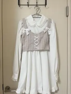 ハニーシナモン honeycinnamon ビスチェワンピース ピンク