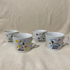 SNOOPYマグ4個セット