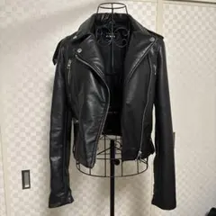 【新品未使用品】ZARA フェイクレザーライダースジャケット XS