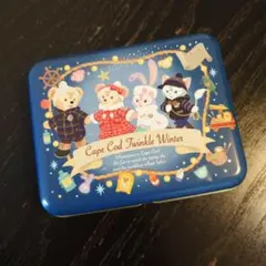 ダッフィー&フレンズ　トゥインクルウィンター　お菓子缶