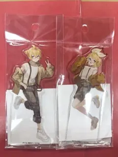 初音ミク×レジャフェス 鏡音リン 鏡音レン アクリルスタンド 2点セット