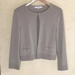【美品】UNTITLED アンタイトル ニットカーディガン グレージュ 上品M