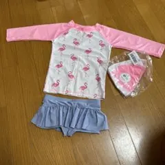 フラミンゴ柄♡水着（110）