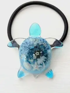 ぷっくり海亀レジンヘアゴム　ハンドメイド　＊おまとめ割引あります＊ ぷっくり海亀レジンヘアゴム ハンドメイド ＊おまとめ割引あります